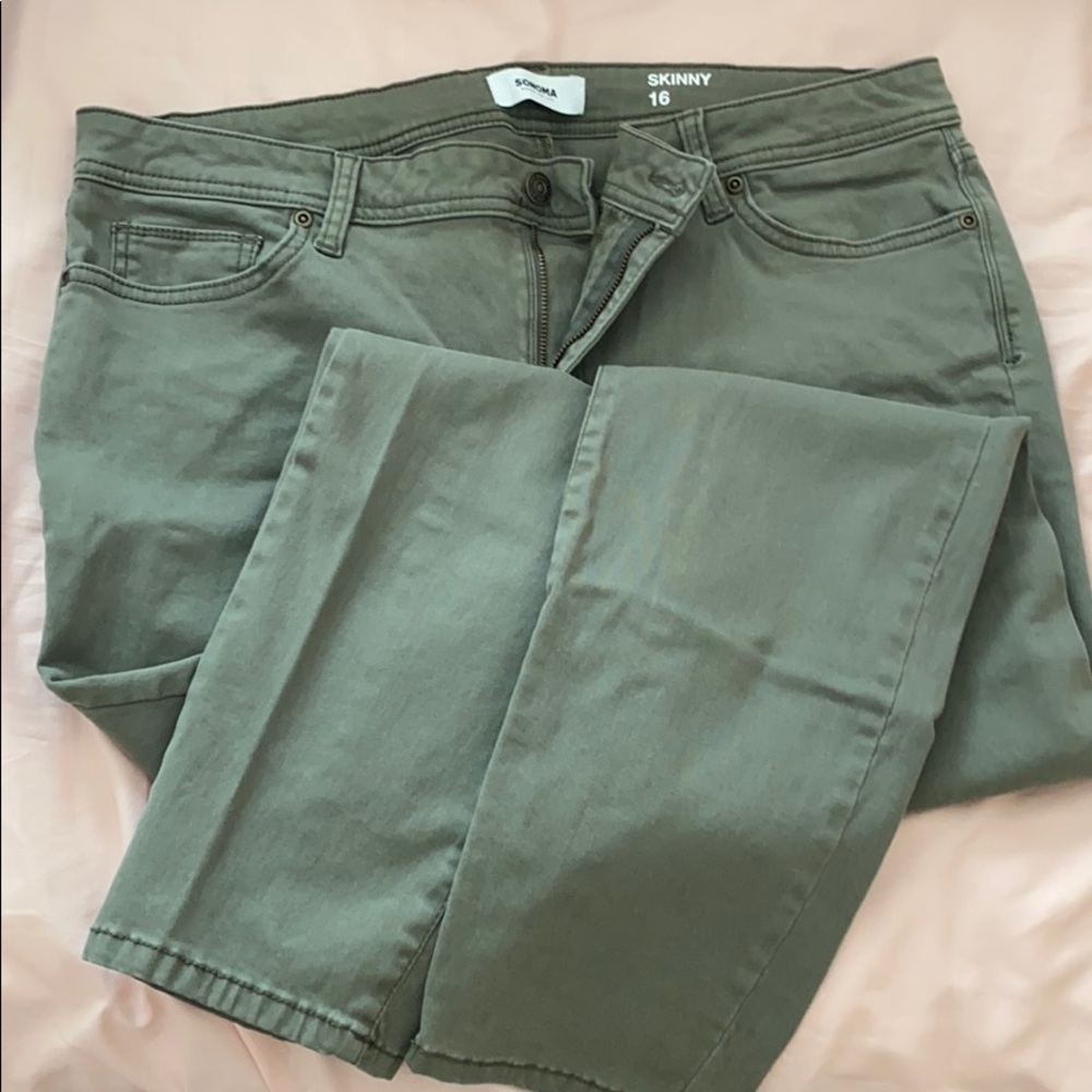 Green Skinny Jeans